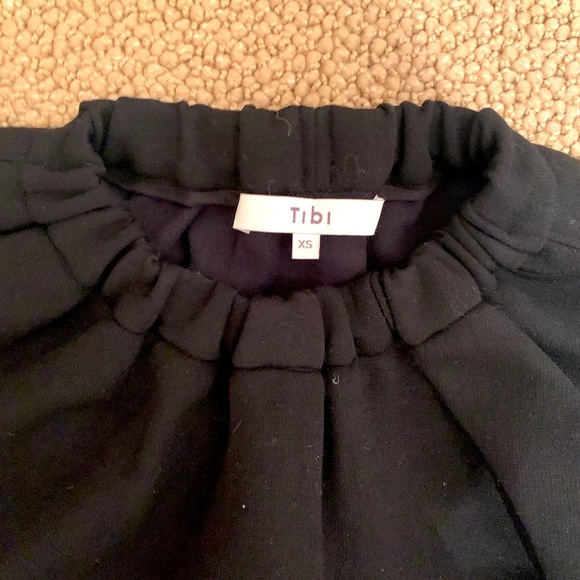 Tibi Black Cropped Sweatshirt - Picture 3 of 5